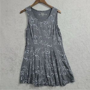 Soma Gray Floral Mini Dress